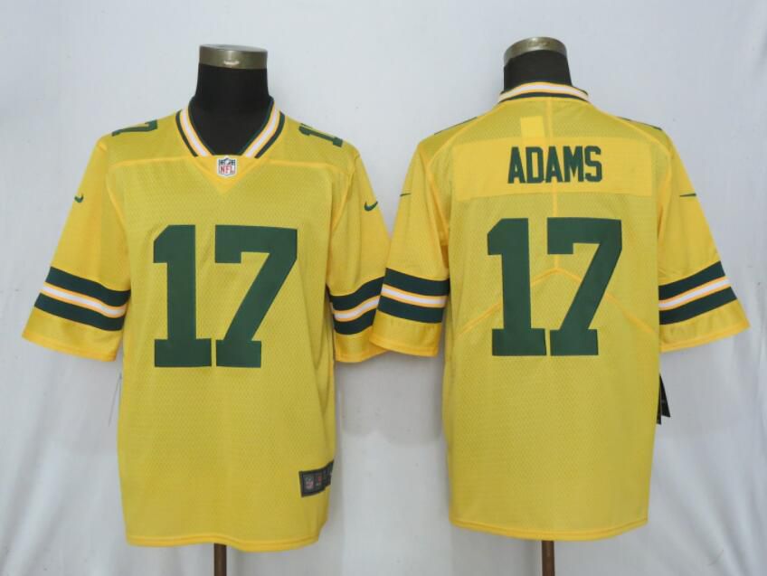 Men Nike Green Bay Packers #17 Adams 2019 Vapor Untouchable  Gold Inverted Legend Limited Jersey->green bay packers->NFL Jersey